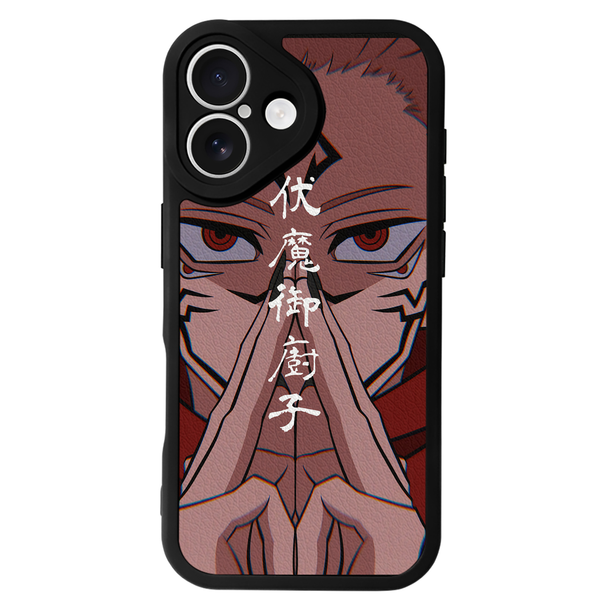 （画像用） 呪術廻戦 Jujutsu Kaisen 【iPhone 16シリーズ対応】シリコンスマホケース（レザー調） 材質：シリコン